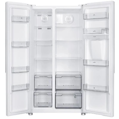 Réfrigérateur américain - Continental Edison - CERA532NFWD - 2 portes - 529 L -  L90 x 177 cm - Classe D - Blanc
