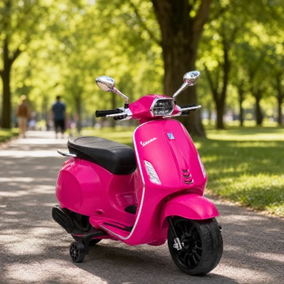 AIYAPLAY Scooter Électrique Enfant 6V MP3 USB Phare - Rose