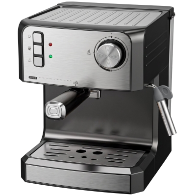 HOMCOM Cafetera espresso, cafetera 20 BAR con boquilla de vapor, depósito de 1,6 L, Negro