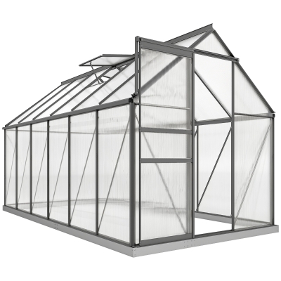 Outsunny Serra da giardino 190x375x199cm Trasparente