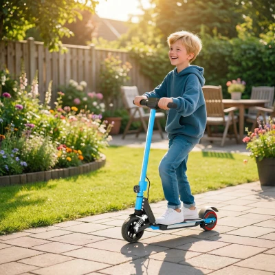 Electric Scooter 78L x 32W x 92Hcm Blue