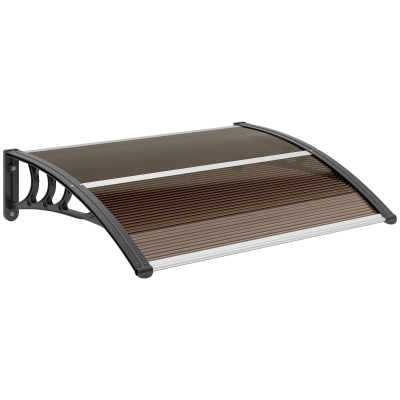 Outsunny Vordach Haustürvordach 120 x 75 cm Pultvordach Überdachung Polycarbonat