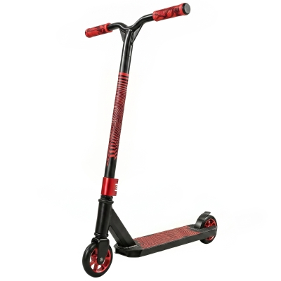 SPORTNOW Scooter Acrobático para Trucos Patinete Freestyle con Rodamientos ABEC-9 Ruedas 120 mm Giro 360° para Skatepark Rojo