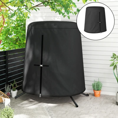 Outsunny Hanging Egg Chair Cover 196x230cm Black
