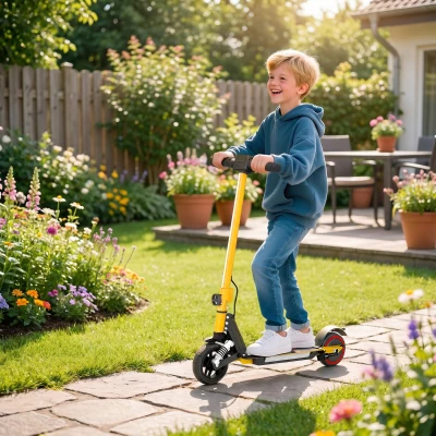 Electric Scooter 78L x 32W x 92Hcm Gold Tone