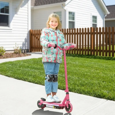 AIYAPLAY Electric Scooter Kids 6-14 Pink 10 KM/H 8 KM