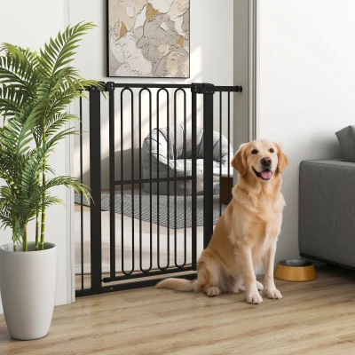 PawHut Türschutzgitter Hund, 76-104 cm Absperrgitter ohne Bohren, Treppengitter