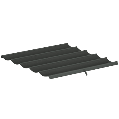 Outsunny Retractable Pergola Canopy Fabric 3x3m Dark Grey