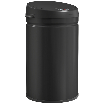 HOMCOM 30 Liter Sensor-prullenbak met Soft-Close-functie, contactloze afvalbak van roestvrij staal voor hygiënische keukens