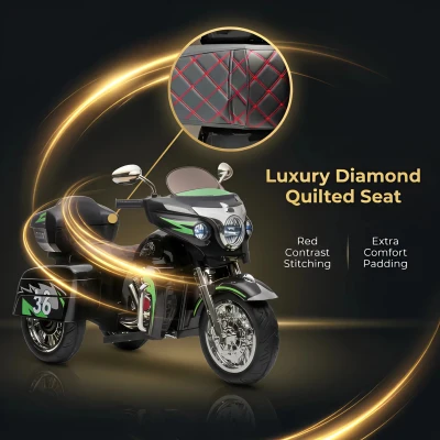 Moto elettrica 12V per bambini, Nero