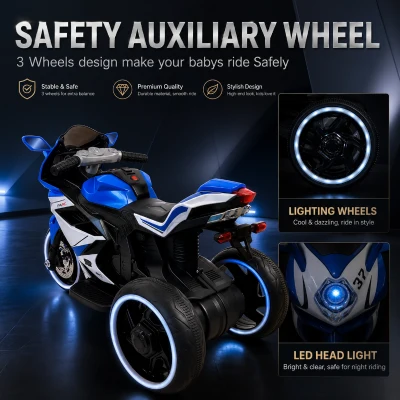 Moto elettrica per bambini, Blu