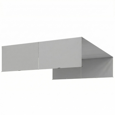 Outsunny Telo Gazebo Pergola 3x3 m in Poliestere Grigio Chiaro