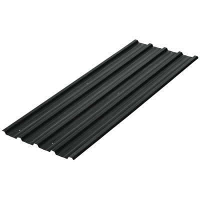 Outsunny Juego de 12 Paneles para Tejado de Acero Galvanizado 7m² para Caseta de Herramientas Cobertizo 129x45cm Gris Oscuro