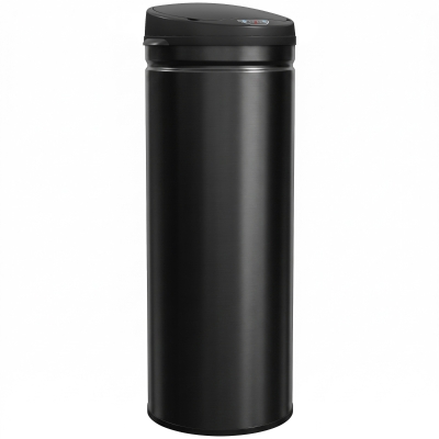 HOMCOM 50 Liter Sensor-vuilnisemmer met Soft-Close functie, contactloze roestvrijstalen vuilnisemmer voor hygiënische keukens