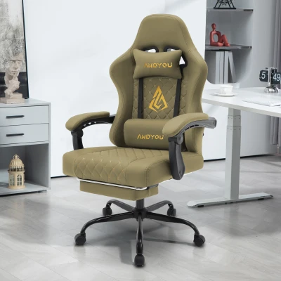 Sedia gaming ergonomica, Verde
