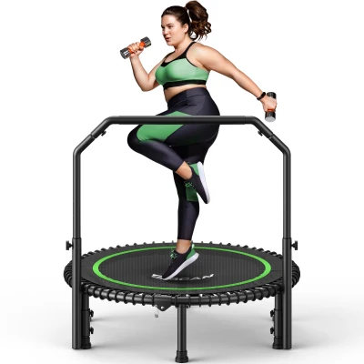 Rebounder-Trampolino per adulti, Nero+Verde