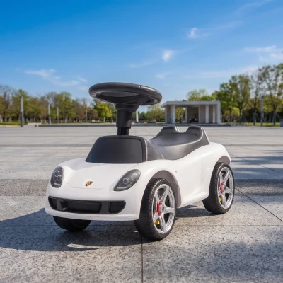 AIYAPLAY Voiture à Pousser Enfant 18-36M Klaxon Sons Blanc