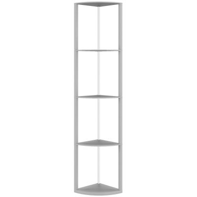 HOMCOM Lampă LED de podea 5 nivele dimabilă cu raft, schimbare de culoare RGB, telecomandă