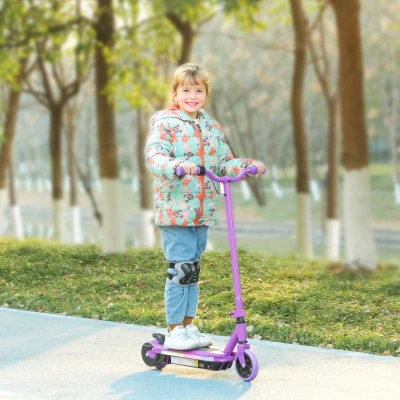 AIYAPLAY Trottinette Électrique Enfants LED Violet 10 km/h