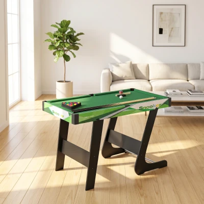 SPORTNOW Billard Pliable Vert 104x55,5cm Accessoires Inclus
