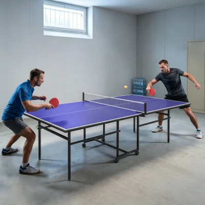 SPORTNOW Table Ping-Pong Pliable Extérieur 274x152.5cm