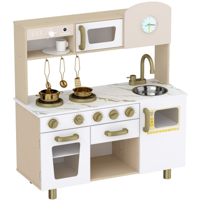 AIYAPLAY Cuisine Jouet Enfant Blanc Machine Café Pivotante 3-6 ans