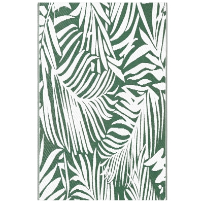Outsunny Tappeto Esterno Reversibile a Foglie 152x243cm Verde