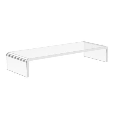 HOMCOM beeldschermstandaard monitorstandaard plexiglas standaard voor TFT-/LCD-monitoren