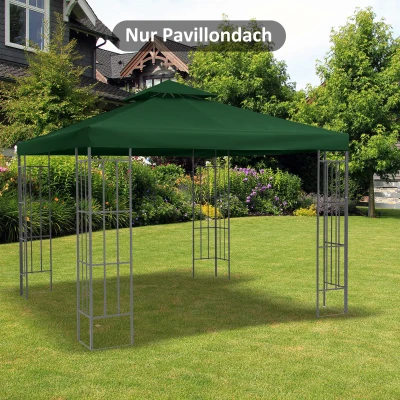 Vervangend dak voor metalen tuinpaviljoen paviljoen partytent tuintent 3x3m