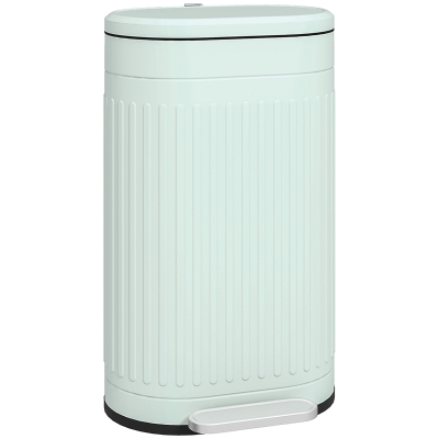 HOMCOM Vuilnisbak 30L pedaalemmer met deksel voetpedaal uitneembare binnenemmer soft-close functie 36,5 x 31,2 x 60,8 cm, Groen
