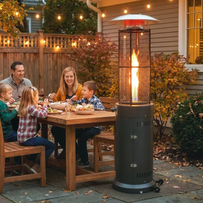 Outsunny Freestanding Gas Patio Heater Black