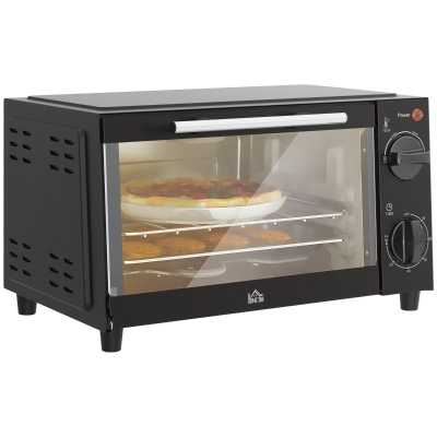 HOMCOM Mini Oven 9L Countertop Grill 750W Black