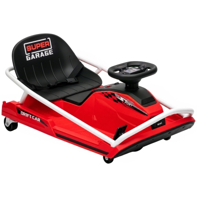 AIYAPLAY Electric Go Kart 24V 300W Dual Speed Kids Red