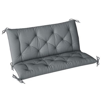 Outsunny 2-Seater Bench Cushion Dark Grey 98x100cm