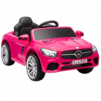 AIYAPLAY Mercedes-Benz SL500 Voiture Électrique 12V Rose Enfant