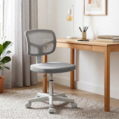 Vinsetto Ergonomic Swivel Mesh Desk Chair Small Dark Grey