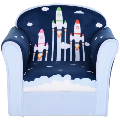 HOMCOM Children's Armchair Sofa Blue 50x39x44cm