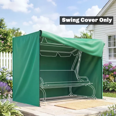 Outdoor Swing Cover 220L x 125W x 172Hcm Green