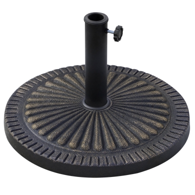 Outsunny Basa per ombrellone 49cm x 49cm x 32cm bronzo