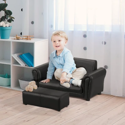 HOMCOM Kinderbank kinderstoel kindertafel met stoel kindermeubel kinderkamer