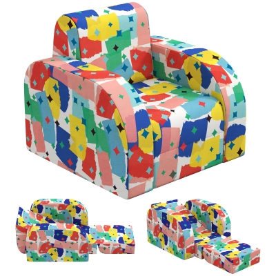 AIYAPLAY Foldable Toddler Chair Soft Sponge Multicoloured
