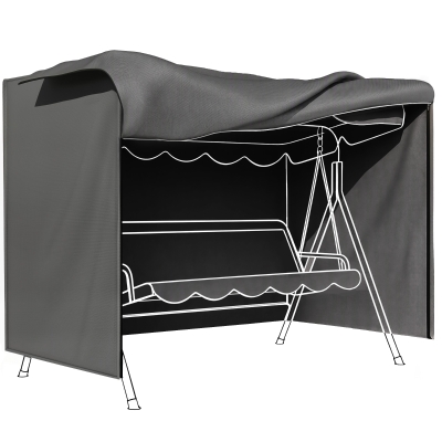 Outsunny Patio Swing Chair Cover Waterproof Dark Grey 600D