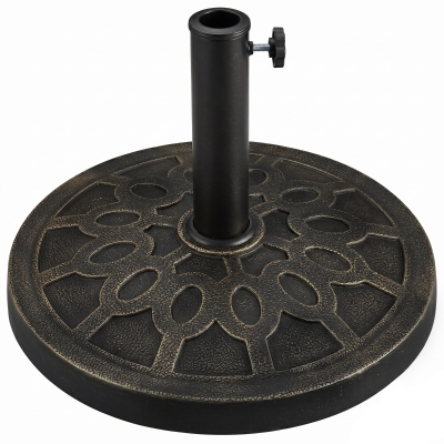 Outsunny Base per Ombrellone per Pali 38mm e 48mm Bronzo