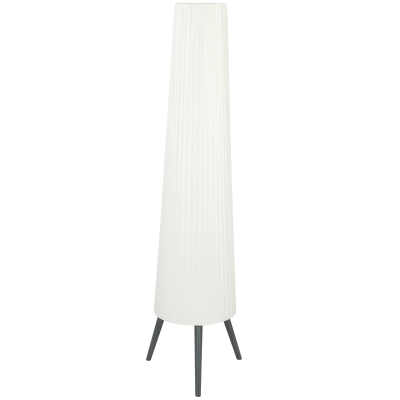 HOMCOM Tripod Floor Lamp Fabric Shade 153cm White