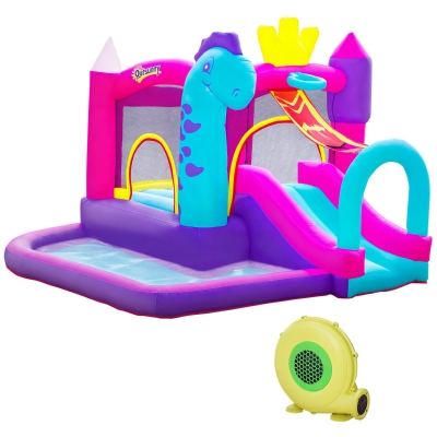 Outsunny Castello gonfiabile 300cm x 270cm x 200cm Blu