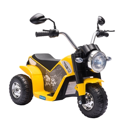 HOMCOM 6V Kids Electric Motorbike Ride-On Toy Yellow