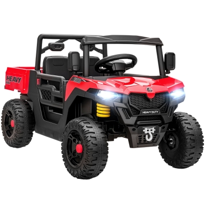 AIYAPLAY Macchina Elettrica per Bambini 12V con Telecomando Rosso