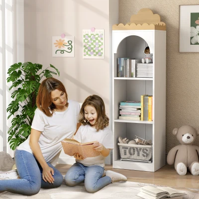 AIYAPLAY Bibliothèque Enfant 3 Niveaux Design Nuage Blanc