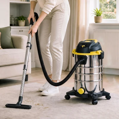 HOMCOM Wet & Dry Vacuum Cleaner 30L Stainless Steel Silver