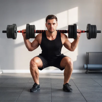 HOMCOM 2-in-1 Halterset 20 kg - Verstelbare Dumbbells en Halter voor Professionele Krachttraining - Zwart